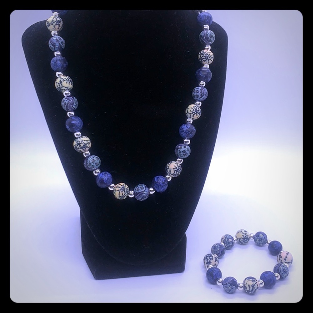 Vintage Jewelry | Beads Necklace & Bracelet